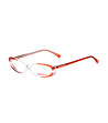 Прозрачни дамски рамки за очила с оранжеви елементи-0 снимка