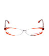Прозрачни дамски рамки за очила с оранжеви елементи-1 снимка