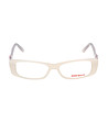 Дамски рамки за очила в цвят екрю с многоцветни дръжки-1 снимка