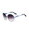 Слънчеви дамски очила с кръгли сиви лещи-0 снимка