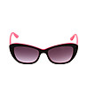 Слънчеви дамски очила в розово и черно-1 снимка