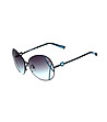 Дамски слънчеви очила в синьо и черно-0 снимка