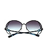 Дамски слънчеви очила в синьо и черно-2 снимка