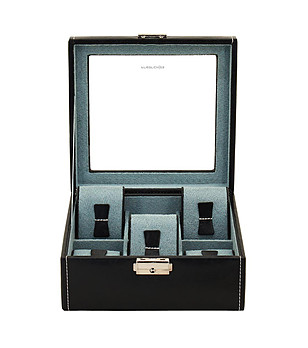 Черна елегантна кутия за часовници Bahama снимка