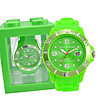 Зелен дамски часовник със Swarovski кристали Tina-0 снимка
