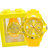 Жълт дамски часовник със Swarovski кристали Tina-0 снимка