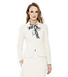 Стилно дамско бяло сако Flocus-0 снимка