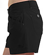 Дамски памучни къси панталони в черно-2 снимка