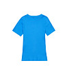Синя дамска памучна блуза-4 снимка