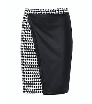 Черно-бяла пола с пепит снимка