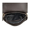 Правоъгълна тъмнокафява мъжка чанта-3 снимка
