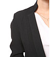 Стилно черно дамско сако-4 снимка