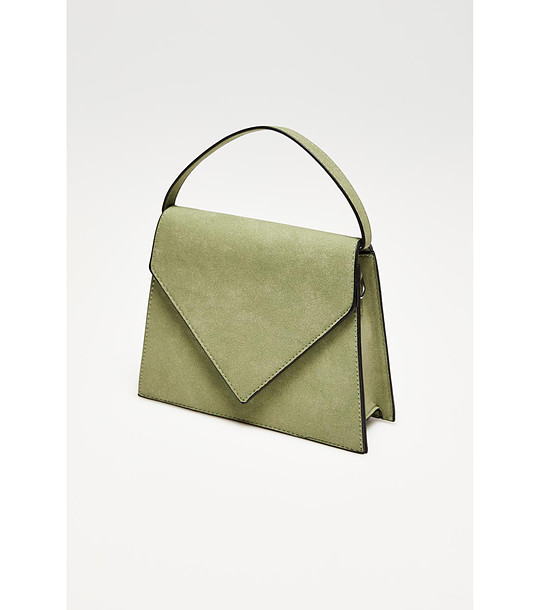 Дамска чанта в цвят маслина снимка