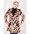 Многоцветно дамско памучно сако-2 снимка