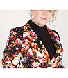 Многоцветно дамско памучно сако-3 снимка
