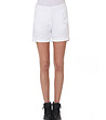 Памучни дамски къси панталони в бяло Lorna-0 снимка