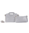 Бяла дамска чанта с вградени дръжки Aleda-0 снимка