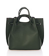 Ефектна тъмнозелена кожена чанта Sobella-1 снимка