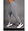 Дамски памучен панталон Madox в сиво-2 снимка