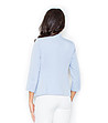 Синьо дамско сако със 7/8 ръкави Melissa-1 снимка