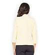 Светложълто дамско сако със 7/8 ръкави Melissa-1 снимка