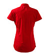 Червена памучна дамска риза Nely-1 снимка