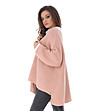 Розов дамски oversize пуловер Carian-3 снимка