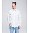 Памучна мъжка риза в бяло Trixi-0 снимка