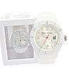 Бял дамски часовник със Swarovski кристали Tina-0 снимка
