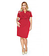 Червена рокля в макси размер Dell-0 снимка