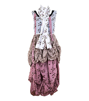 Дълга памучна рокля с разчупен дизайн Marianna снимка