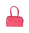 Лачена дамска чанта в розово-1 снимка