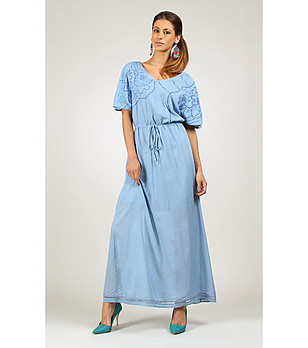 Дълга рокля Lou в синьо снимка