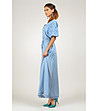 Дълга рокля Lou в синьо-2 снимка
