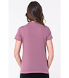 Дамска памучна тениска в цвят пепел от рози Eve-1 снимка