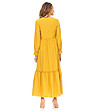 Дълга жълта рокля Lorain-1 снимка
