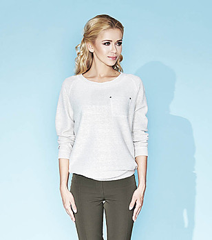 Дамска блуза в бежово Elza снимка