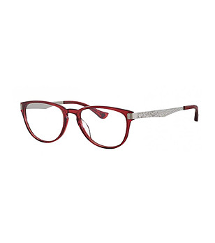 Дамски рамки за очила в червено и сребристо снимка