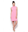Розова рокля с яка Delfina-0 снимка