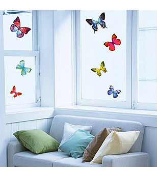 Декоративен стикер Пъстри пеперудки снимка