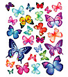 Декоративен стикер Пъстри пеперудки-2 снимка