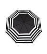 Раиран дамски чадър в тъмносиво и бяло-0 снимка