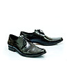 Елегантни черни мъжки кожени обувки с връзки-0 снимка