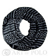Unisex шал-яка с фигурални мотиви Frida в черно и сиво-0 снимка