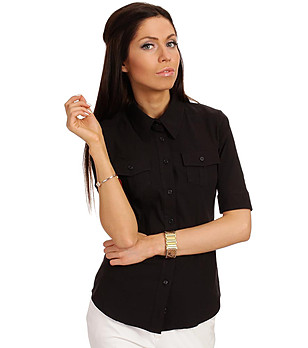 Дамска риза в черно снимка