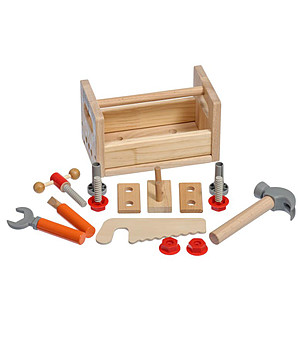 Дървено сандъче с инструменти Малък майстор снимка