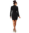 Дамско сако в черно с памук-1 снимка