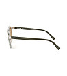 Unisex слънчеви очила с прозрачни рамки и зелени лещи Lino-2 снимка