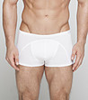 Мъжки памучни боксерки в бяло-0 снимка