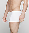 Мъжки памучни боксерки в бяло-2 снимка